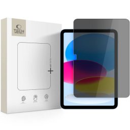 Folie protectie tableta TECH-PROTECT Glass Spy Privacy compatibila cu iPad 10.9 inch 2022 / iPad 11 inch 2025