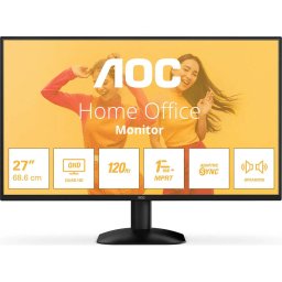Monitor LED AOC Q27B35S3 27 inch QHD IPS 4ms 120Hz Black