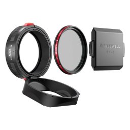 Accesoriu Camera Video Actiune Freewell Sunshield compatibil cu FUJI X100, Filtru CPL/Black Mist 49mm incorporat, Negru