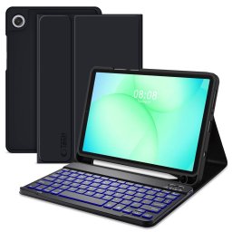 Husa tableta TECH-PROTECT SmartCase Pen compatibila cu Samsung Galaxy Tab A9 / A11 (X110 / X115 / X133 / X135) 8.7 inch, Negru