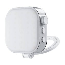 Accesoriu Camera Video Actiune Telesin pentru selfie, 2500K - 9000K, 2000mAh, Autonomie 20h, USB-C, Alb