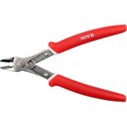 Cleste pentru fire electrice, Inox, 2.4 mm, Rosu