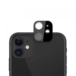 Folie de protectie Camera Spate Techsuit pentru Apple iPhone 12, Sticla Securizata, Neagra