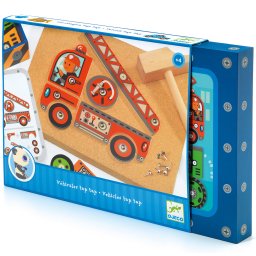 Joc de asamblat vehicule tap tap, djeco