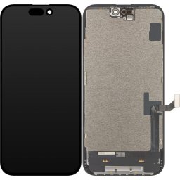 Piese si componente Display cu Touchscreen ZY pentru Apple iPhone 15 Plus, cu Rama, Versiune LCD In-Cell, Negru