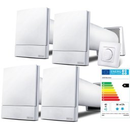 Ventilatie apartament 2-3 camere Ventoxx Harmony cu Controler Twist, 75cm