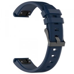 Curea Techsuit W058 pentru Garmin Watch Fenix / Forerunner Series, 22mm, Bleumarin