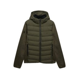 SUPERDRY Geacă Hooded Storm Knit Hybrid M5012530A b9x khaki green marl