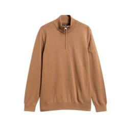 BARBOUR Pulover Cotton Half Zip MKN1074 sn31 sandstone