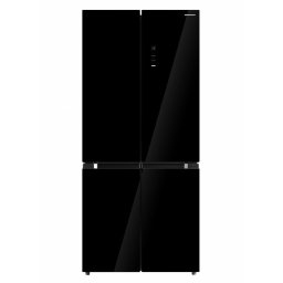 Side by Side Heinner HSBS-M515MDINVHGBKE++ | 515L, Static, Clasa E, Sticla Neagra
