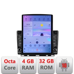 Navigatie Android Renault Clio 5, ecran 9.7 inch, Octa Core, 4GB RAM, LTE