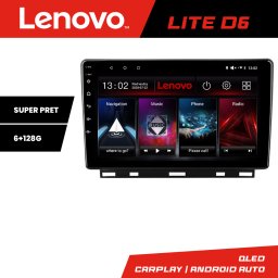 Navigatie Android Renault Clio 5 Lenovo Lite D6, 6+128GB, 8 nuclee
