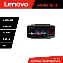 Navigatie Android Lenovo PRO 12.3 QLED 8+256GB pentru Fiat Ducato 2006-2018