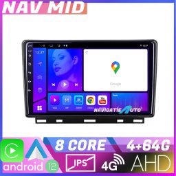 Navigatie Renault Clio 5 Android 12, 4GB RAM, 64GB, CarPlay si 4G
