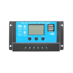 Regulator de tensiune pentru panou solar 12/24V, 20A, 2 porturi USB