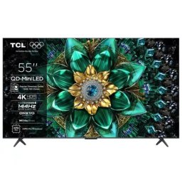 Televizor Mini LED SMART TCL 55Q6C, 4K Ultra HD, 139cm, Negru