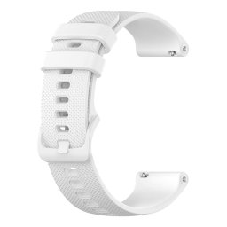 Curea pentru Huawei Watch GT 4 (41mm)/W1/Honor Watch S1/Garmin Venu 2S/Vivoactive 4S - Techsuit Watchband 18mm (W006) - White