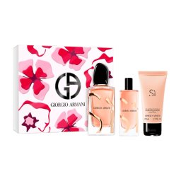 Giorgio Armani Sì Intense 2023 Apa de parfum Intense Refillable 100 ml + EDP Intense 15 ml + BL 50 m