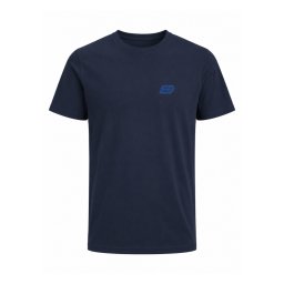 Jack & Jones Tricou baieti, din bumbac, Regular Fit, JJAMI, Bleumarin inchis (SELECTATI MARIMEA: 164 cm)