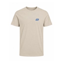 Jack & Jones Tricou baieti, din bumbac, Regular Fit, JJAMI, Bej (SELECTATI MARIMEA: 164 cm)