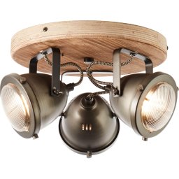 Brilliant - Corp de iluminat cu spoturi CARMEN WOOD 3xGU10/5W/230V eucalipt