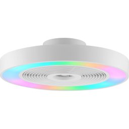 Brilliant - Plafonieră LED RGBW cu ventilator CATANIA LED/37W/230V albă + telecomandă