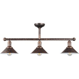 Brilagi - Lustră pe tijă FORGE 3xE27/60W/230V patină/cupru