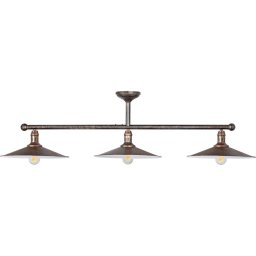 Brilagi - Lustră cu tijă FORGE 3xE27/60W/230V cupru/patină