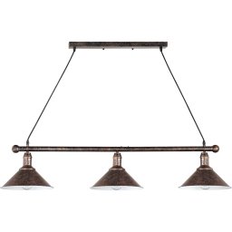 Brilagi - Lustru suspendat pe cablu FORGE 3xE27/60W/230V cupru/patină