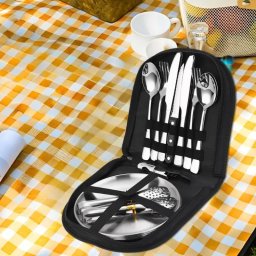 Set tacamuri si farfurii pentru picnic 20 piese