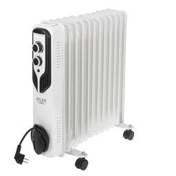 Calorifer Electric cu Ulei Adler AD 7817 11 Elementi 3 Trepte de Putere 2500W Alb