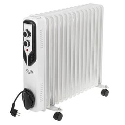 Calorifer Electric cu Ulei Adler AD 7819 15 Elementi 3 Trepte de Putere 2500W Alb