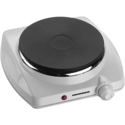 Plita Electrica Heinner HSHP-K1400WH 1 Zona de Gatit din Fonta Diametru Plita 18.5CM Termostat Ajustabil 1400W Alb
