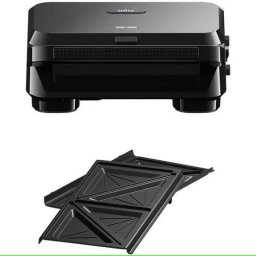 Sandwich-Maker Braun SM5000 800W 1 Set Placi Detasabile Invelis Antiaderent Premium Negru