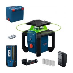 Bosch - GRL 18V-3-31G - Nivela laser rotativa, - m, +/-0.05 mm/m, 600 rot/min, receptor, valiza speciala