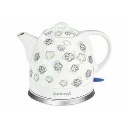 Fierbator RK0010NE, Fierbator Ceramic,Alb, 1100 W, 1 litru, 24 luni