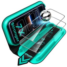 Folie pentru iPhone 18 Pro Max / iPhone 17 Pro Max (set 2) - ESR Armorite Screen Protector UltraFit - Black