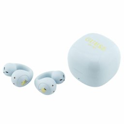 Căști Wireless Open-Ear Guess Mini Classic, Comenzi tactile, Autonomie 12 ore (cu carcasă de încărcare) – Turcoaz
