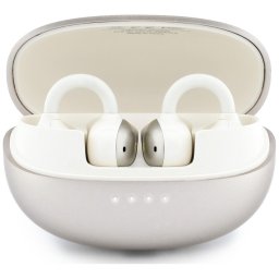 Căști Wireless Open-Ear Guess Metalic Finish Electropated Parts Classic, Comenzi tactile, Autonomie 12 ore (cu carcasă de încărcare) – Auriu