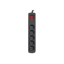 Prelungitor Power strip ARC5 1,5 m ARC5/15/CZ black