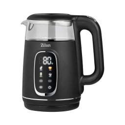 Fierbător electric digital, capacitate 1,7L, putere 2200W, temperatură reglabilă, pereți dubli din sticlă ZILAN / ZLN5397