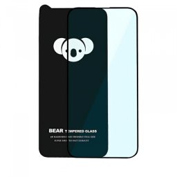 Folie de protectie Ecran Bear HD pentru Samsung Galaxy S25 FE, Sticla Securizata, Full Glue, Neagra