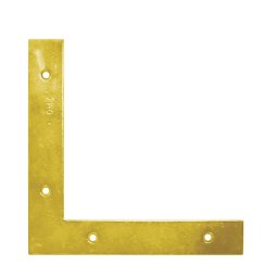 Coltar plat pentru ferestre, usi, obloane 150x150x25x2,5 mm, zincat galben