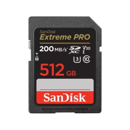 Card Memorie SanDisk Extreme PRO SDSDXXD-512G-GN4IN | 512GB, SDXC, 200MB/s citire, 140MB/s scriere, UHS-I U3, V30