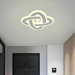 Lustra LED Crinella 45W, Ø45 cm, 3 tipuri de lumina (rece/calda/neutra), alb