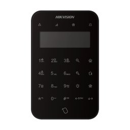 Tastatura wireless Hikvision AX PRO cu LCD 868 MHz, neagra, 3 TAG-uri