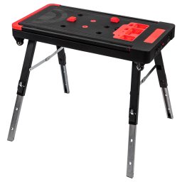 Banc de lucru multifunctional PROLINE 8 in 1, reglabil, cu prize si roti