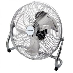 Ventilator de podea Esperanza EHF005, 50 W, 3 viteze, 30 cm, Unghi de inclinare 90-270°, Silentios, Crom/Metalic