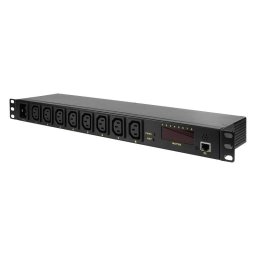 Prelungitor PDU LOGILINK 1U pt. rack 19 inch, 8 prize IEC, intrare IEC, max 16 A, protectie suprasarcina SI impotriva trasnetului, "PDU8P01" (timbru verde 0.8 lei)