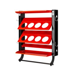 Dulap de perete pentru spray-uri PROLINE, otel carbon, sarcina 45kg, 160x436x540mm, 33380